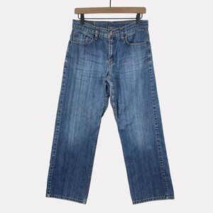 Levi's 577 Lower Rise Loose Fit Five Pocket Jeans Womens 8 Blue Zip Fly